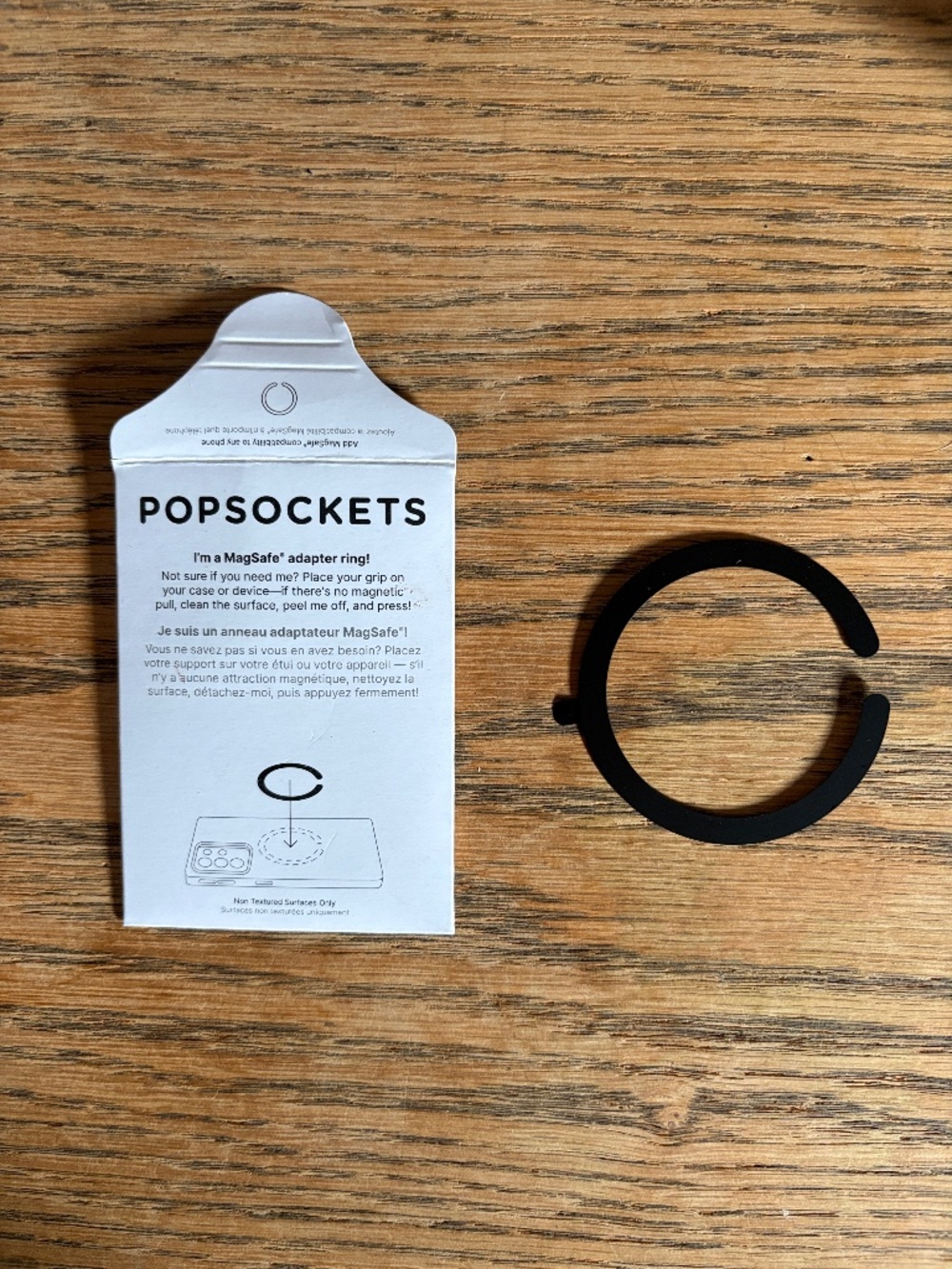 NEW Popsockets MagSafe Adapter Ring Black